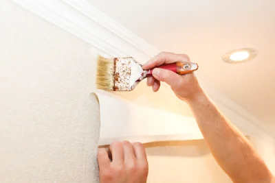 Pose de papier peint à Visseiche — revêtements muraux et toiles de verre